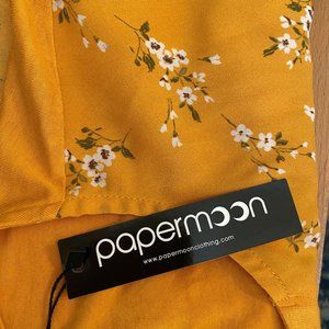 Papermoon Short Sleeve Floral Blouse